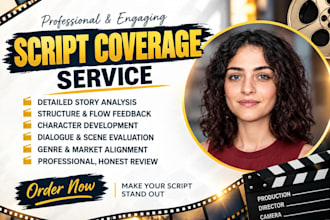 do script coverage and screenplay analysis for your movie script feedback
