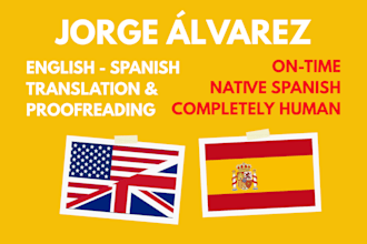 proofread in english or spanish