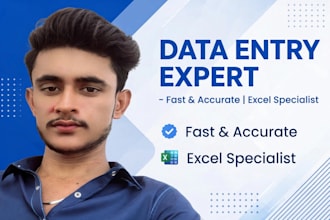 do accurate PDF to excel data entry manual typing