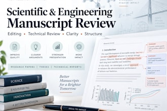 professionally review and edit your scientific or engineering manuscript