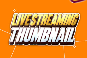 best design live streaming high CTR thumbnail for you