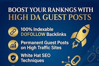 do high da guest post with do follow backlinks