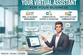 be your professional virtual assistant for admin and operations
