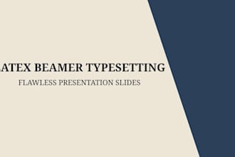 typeset your presentation in latex beamer