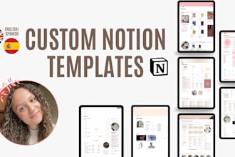 create a custom aesthetic notion template or workspace