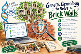 do genetic genealogy to solve brick wall