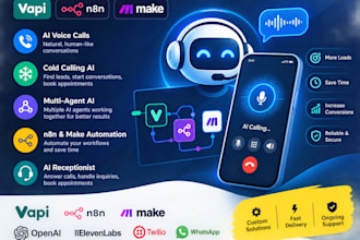 agent vocal ia appel froid ia multi agent ia n8n make vapi réceptionniste ia