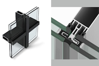 glazing shop drawings, curtain wall and aluminum storefront detailing texas