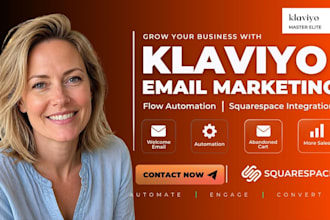 set up klaviyo email marketing flows, automation  for shopify, ecommerce stores