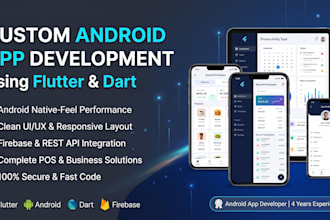 develop custom flutter android app