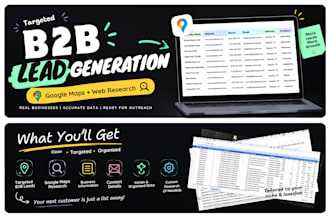 build targeted b2b leads using google maps and web research