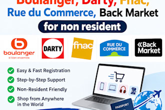 register on boulanger, darty, fnac, rue du back market for nonresident