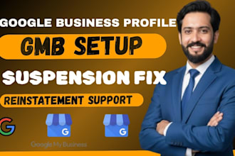 setup, reinstate, and fix gmb suspension for your google my business profile