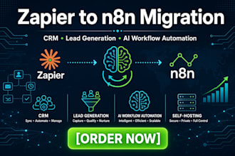 migration zapier to n8n CRM lead generation ai workflow automation self hosting