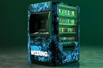 design atm machine and vending machine wrap design for you