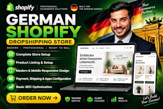 build a german dropshipping shopify store for your ecommerce business