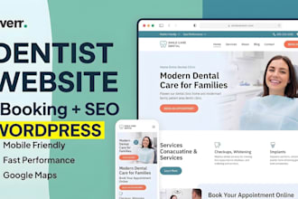 build a modern dentist wordpress website