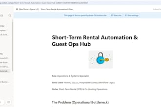 build automated notion hub for airbnb str hosts
