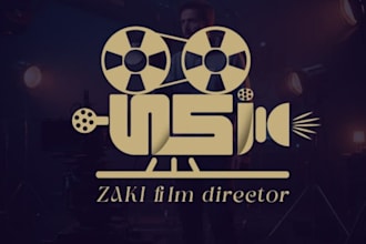design a cinematic film production logo for your movie brand