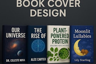 design a professional ebook and print book cover for your book