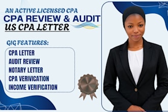 prepare notary letter gaap report cpa review letter finanacial statement