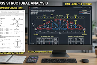 provide truss calculations and structural analysis for your project