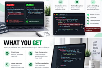 fix, debug, and improve your java code