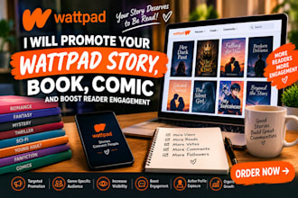 promote wattpad story, comic, wattpad book promotion to boost engagements