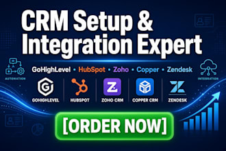 do gohighlevel hubspot zoho crm automation pipedrive copper zendesk integration
