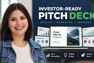 design an investor pitch deck for your startup fundraising