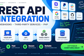 integrate rest API webhooks and third party services
