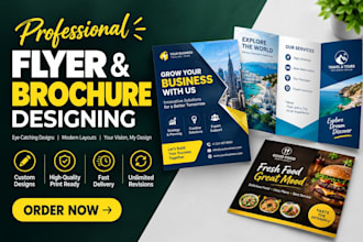 design business, company and product flyer and brochure