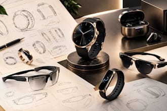 design wearable devices, smart gadgets, 3d cad product models, smartwatch design