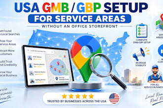 set up USA google business profile for service areas