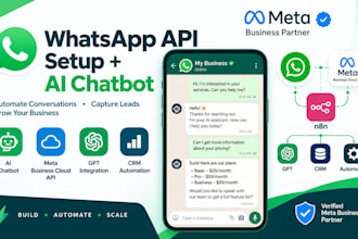 build whatsapp meta ai chatbots business cloud api setup with gpt crm ai agent