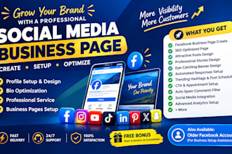 set up new and old facebook profiles for personal or business