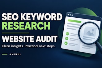 do SEO keyword research and a website audit with an action plan