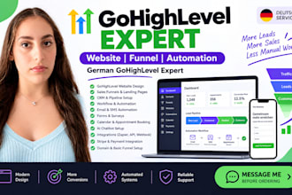 german gohighlevel expert german salesfunnel german highlevel website german ghl