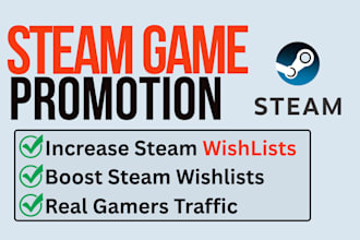 steam game promotion, boost steam wishlists, steam game wishlists, game wishlist