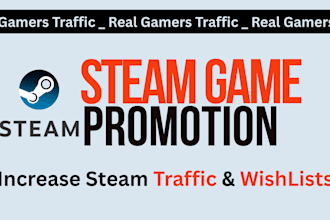 do steam game promotion, boost steam wishlists, steam video game marketing