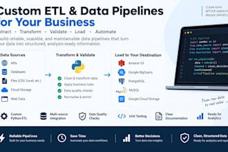 build a custom python etl and data pipeline for your business