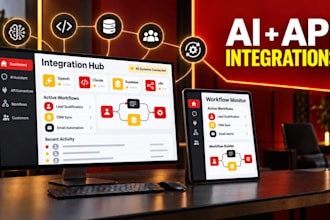 ai, API integration and automation integrations to your web app