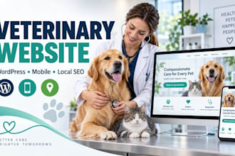 build a veterinary clinic wordpress website with local SEO
