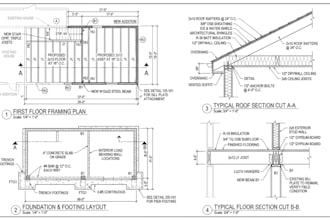 design load bearing wall removal and home addition plans