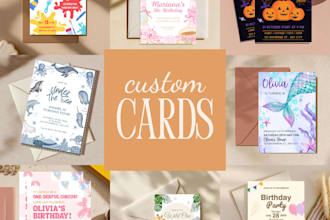 design greeting card, invitation card, and party invitation