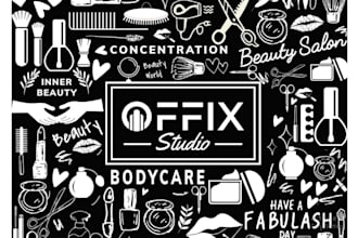 design creative mural, decal, doodle, typography, wall art