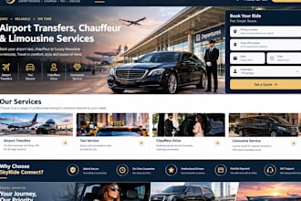build airport transfer chauffeur taxi booking and limousine website