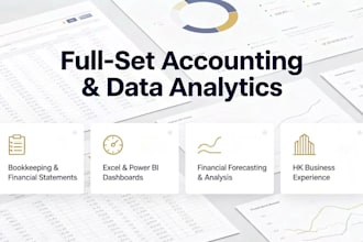 handle your full cycle accounting, financial forecasting, and data analytics