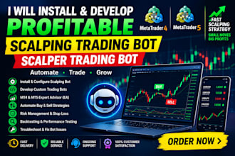 install and develop profitable scalping trading bot, scalper trading bot
