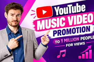 shoutout youtube music video promotion, live video promotion to 1 million views